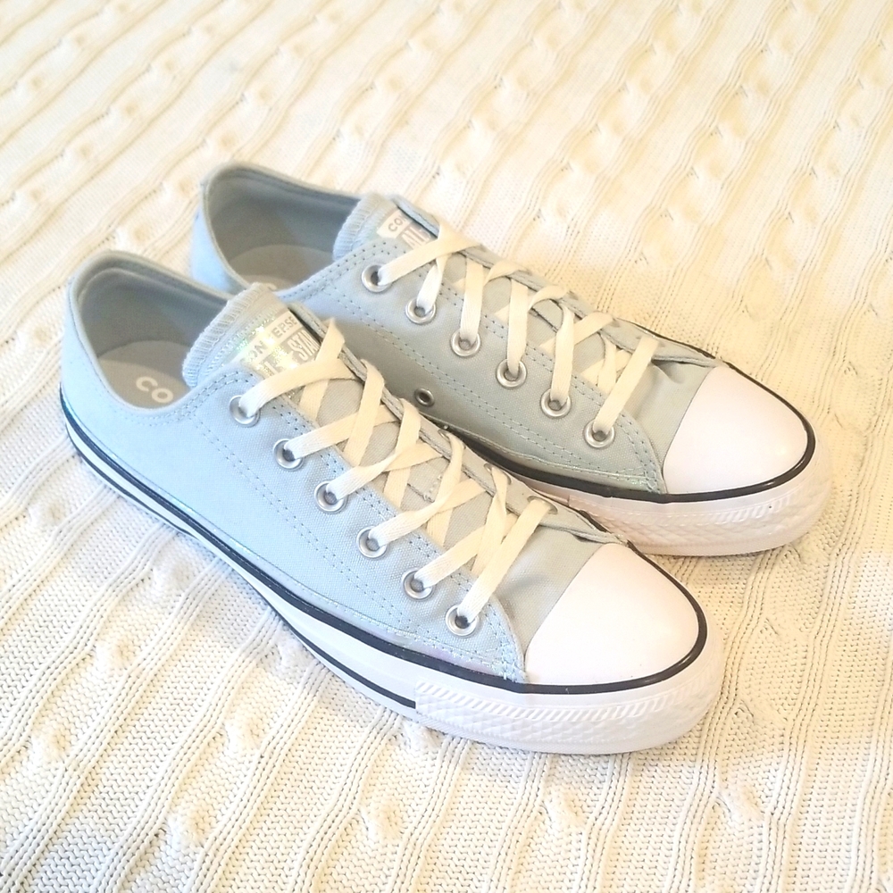 Converse All Star Polar White with Iridescent Trim